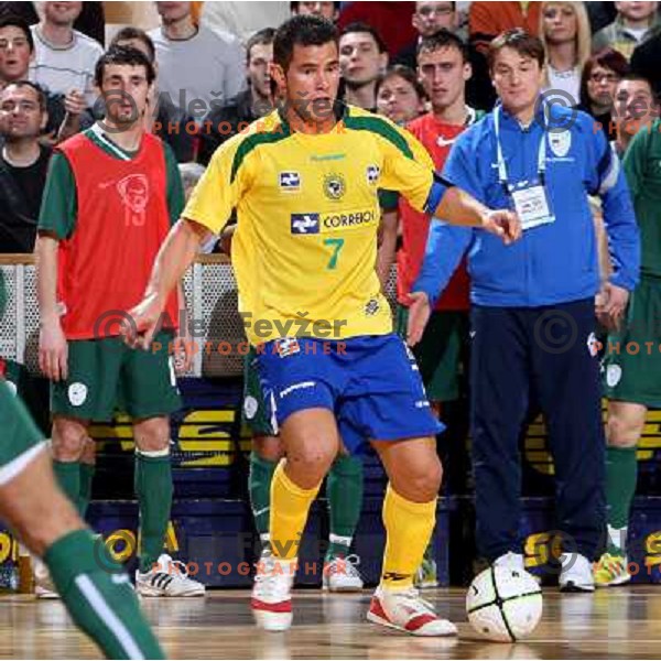 Vinicius (7) at friendly futsal match Slovenia-Brasil in Hala Tivoli, Ljubljana, Slovenia on 21.2.2008. Brasil won 6:3 (5:1) in front of 4000 spectators. 