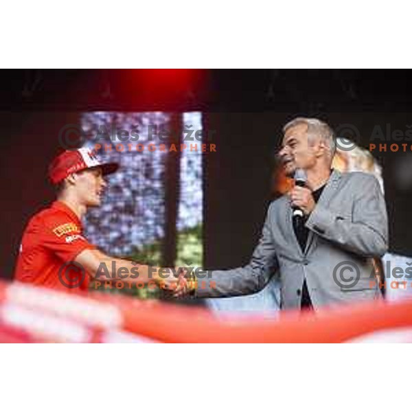 Tim Gajser at the reception ceremony in Trg Svobode, Maribor, Slovenia on August 27, 2019