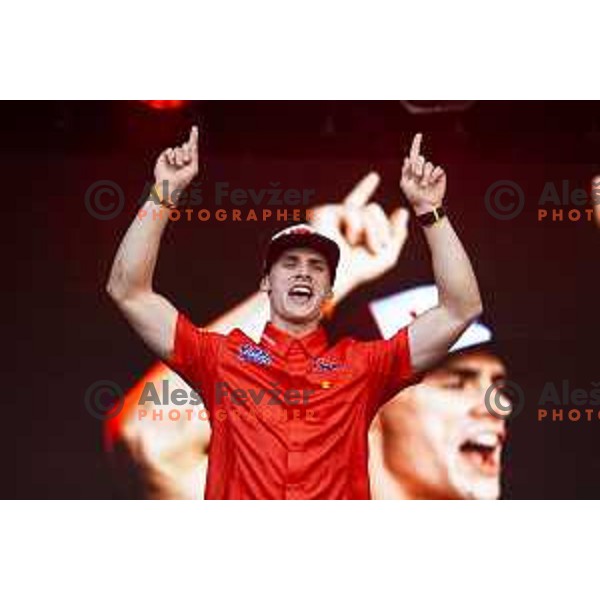 Tim Gajser at the reception ceremony in Trg Svobode, Maribor, Slovenia on August 27, 2019
