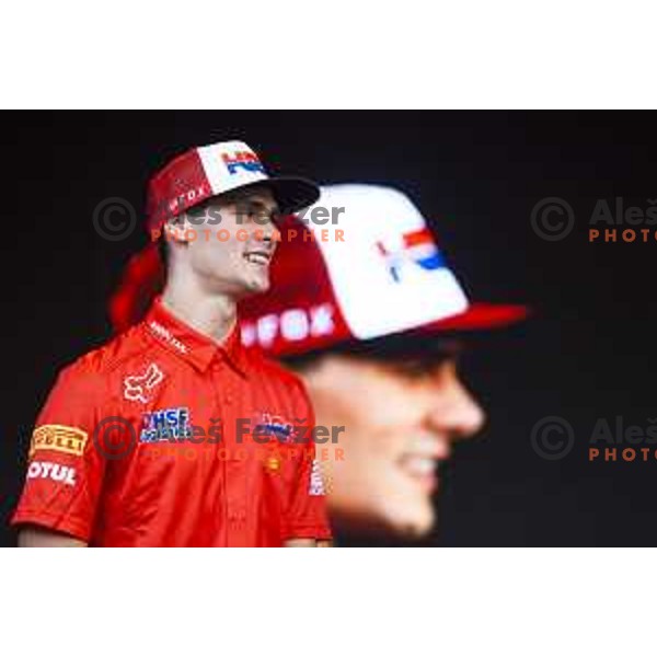 Tim Gajser at the reception ceremony in Trg Svobode, Maribor, Slovenia on August 27, 2019
