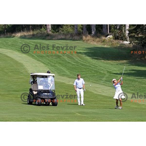 Sonja Skrabec during 9.Rdeca Zoga Anze Kopitar Charity Trophy at Royal Bled golf course, Slovenia on August 31, 2019