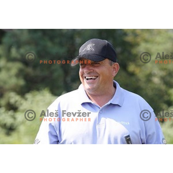Joc Pececnik during 9.Rdeca Zoga Anze Kopitar Charity Trophy at Royal Bled golf course, Slovenia on August 31, 2019