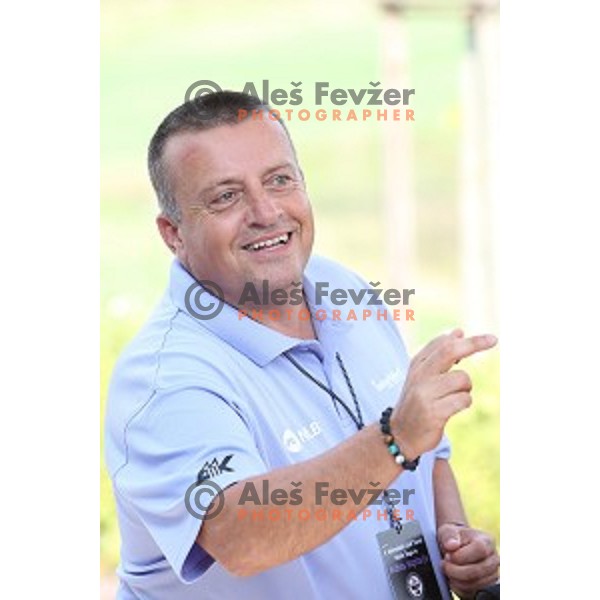 Joc Pececnik during 9.Rdeca Zoga Anze Kopitar Charity Trophy at Royal Bled golf course, Slovenia on August 31, 2019