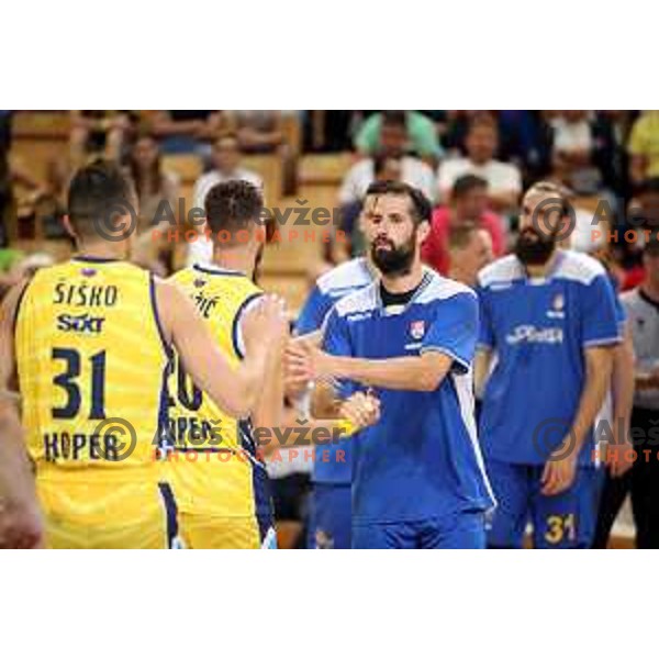 action during Slovenian Super Cup basketball match between Koper Primorska and Hopsi Polzela in Podcetrtek Sports Hall, Slovenia on September 17, 2019