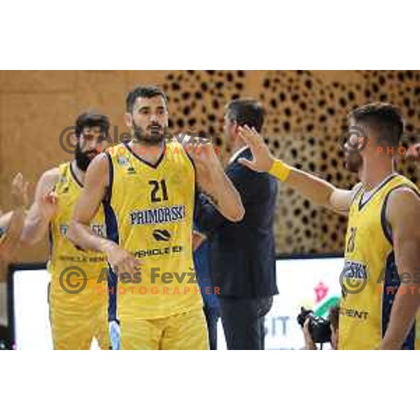 Marko Jagodic Kuridza in action during Slovenian Super Cup basketball match between Koper Primorska and Hopsi Polzela in Podcetrtek Sports Hall, Slovenia on September 17, 2019