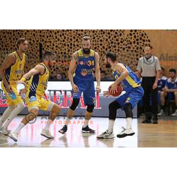 action during Slovenian Super Cup basketball match between Koper Primorska and Hopsi Polzela in Podcetrtek Sports Hall, Slovenia on September 17, 2019