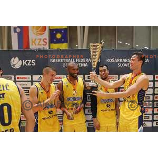 Lance Harris, MVP of Slovenian Super Cup basketball match between Koper Primorska and Hopsi Polzela in Podcetrtek Sports Hall, Slovenia on September 17, 2019