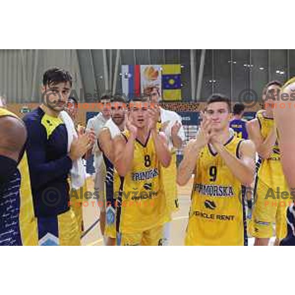 action during Slovenian Super Cup basketball match between Koper Primorska and Hopsi Polzela in Podcetrtek Sports Hall, Slovenia on September 17, 2019