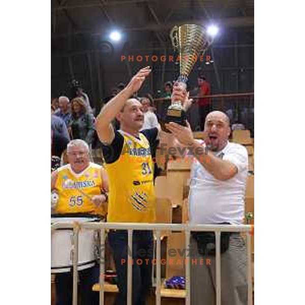 action during Slovenian Super Cup basketball match between Koper Primorska and Hopsi Polzela in Podcetrtek Sports Hall, Slovenia on September 17, 2019
