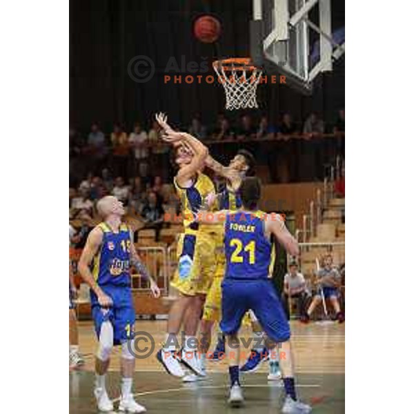 action during Slovenian Super Cup basketball match between Koper Primorska and Hopsi Polzela in Podcetrtek Sports Hall, Slovenia on September 17, 2019