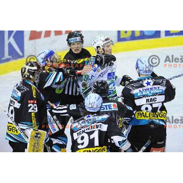 Brian Felsner at the second game of EBEL league semi-finals, ZM Olimpija - Blackwings Linz, Tivoli, Ljubljana 