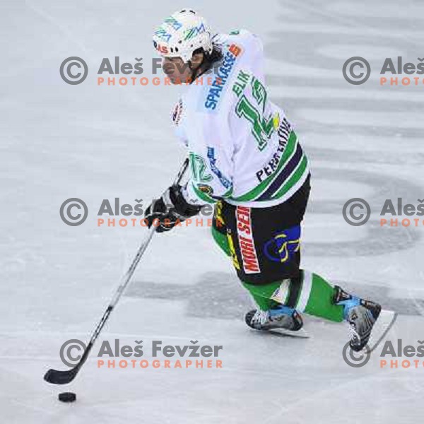 Todd Elik at the second game of EBEL league semi-finals, ZM Olimpija - Blackwings Linz, Tivoli, Ljubljana 