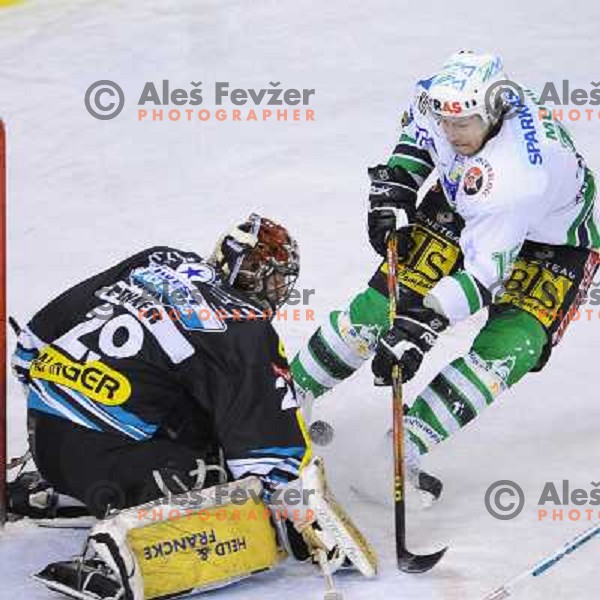 Egon Muric at the second game of EBEL league semi-finals, ZM Olimpija - Blackwings Linz, Tivoli, Ljubljana 
