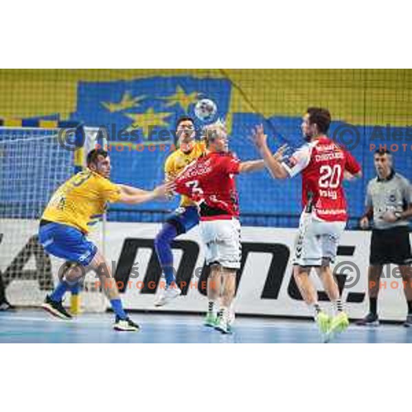 during Velux EHF Champions League 2019/20 handball match between Celje Pivovarna Lasko and Aalborg Handbold in Zlatorog Arena, Celje, Slovenia on September 29, 2019