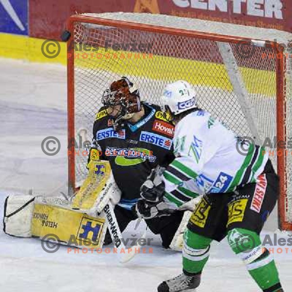 Jaka Augustincic at the second game of EBEL league semi-finals, ZM Olimpija - Blackwings Linz, Tivoli, Ljubljana 