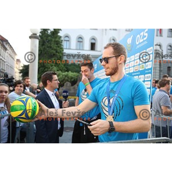 Tine Urnaut at Reception for Slovenian sports heroes, Ljubljana on September 30, 2019