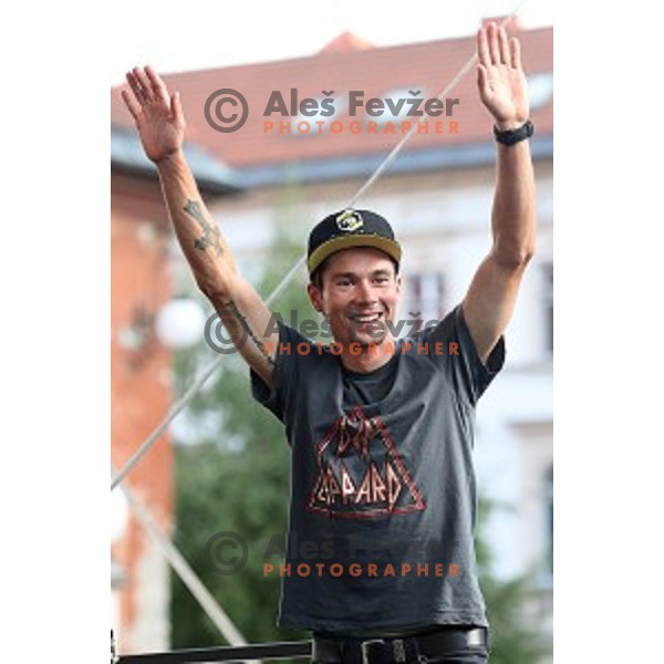 Primoz Roglic at Reception for Slovenian sports heroes, Ljubljana on September 30, 2019