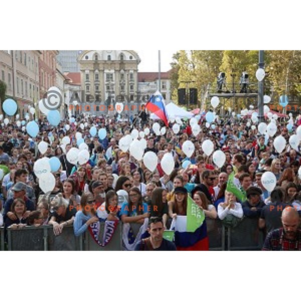 Reception for Slovenian sports heroes, Ljubljana on September 30, 2019