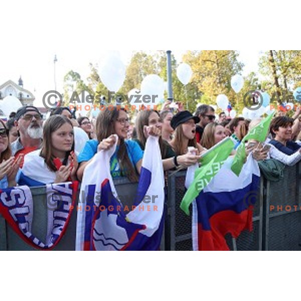 Reception for Slovenian sports heroes, Ljubljana on September 30, 2019