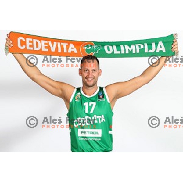 Sasa Zagorac at official photo shooting of basketball team Cedevita Olimpija for 2019-2020 season in SRC Stozice, Ljubljana, Slovenia on October 1, 2019