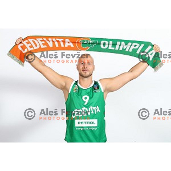 Mirko Mulalic at official photo shooting of basketball team Cedevita Olimpija for 2019-2020 season in SRC Stozice, Ljubljana, Slovenia on October 1, 2019