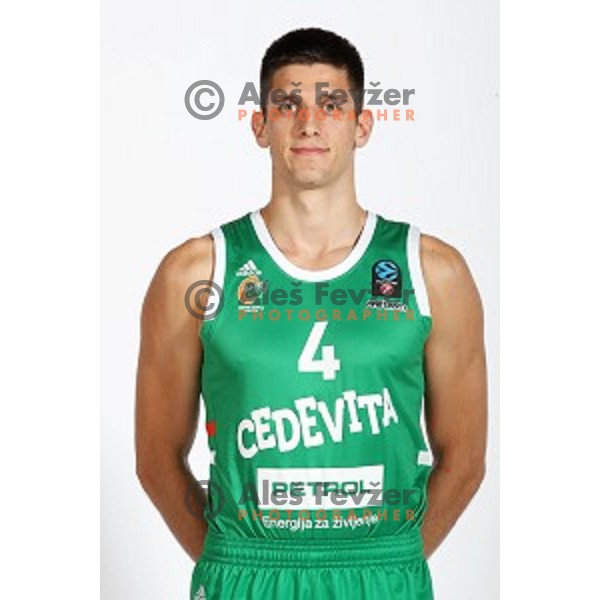 Martin Krampelj at official photo shooting of basketball team Cedevita Olimpija for 2019-2020 season in SRC Stozice, Ljubljana, Slovenia on October 1, 2019