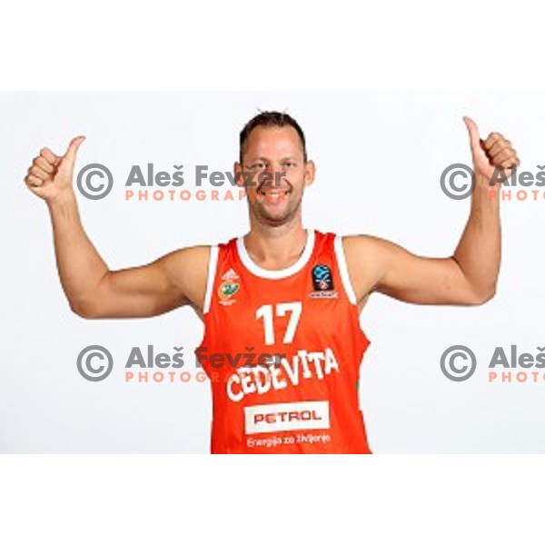 Sasa Zagorac at official photo shooting of basketball team Cedevita Olimpija for 2019-2020 season in SRC Stozice, Ljubljana, Slovenia on October 1, 2019