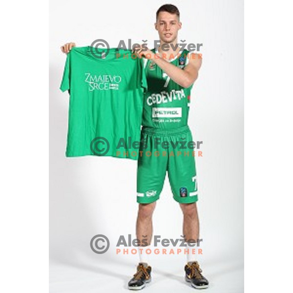 Petar Vujacic at official photo shooting of basketball team Cedevita Olimpija for 2019-2020 season in SRC Stozice, Ljubljana, Slovenia on October 1, 2019