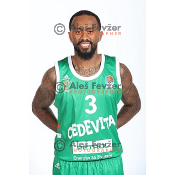 Ryan Jamar Boatright at official photo shooting of basketball team Cedevita Olimpija for 2019-2020 season in SRC Stozice, Ljubljana, Slovenia on October 1, 2019