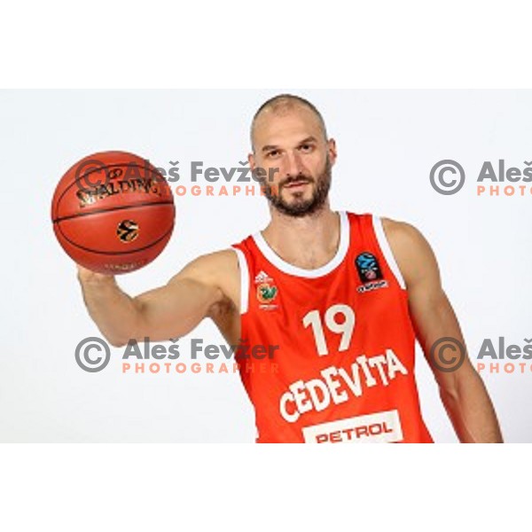 Marko Simonovic at official photo shooting of basketball team Cedevita Olimpija for 2019-2020 season in SRC Stozice, Ljubljana, Slovenia on October 1, 2019