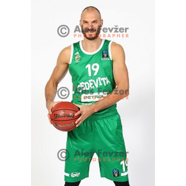 Marko Simonovic at official photo shooting of basketball team Cedevita Olimpija for 2019-2020 season in SRC Stozice, Ljubljana, Slovenia on October 1, 2019