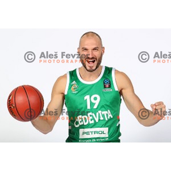 Marko Simonovic at official photo shooting of basketball team Cedevita Olimpija for 2019-2020 season in SRC Stozice, Ljubljana, Slovenia on October 1, 2019