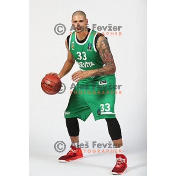 Maik Zirbes at official photo shooting of basketball team Cedevita Olimpija for 2019-2020 season in SRC Stozice, Ljubljana, Slovenia on October 1, 2019