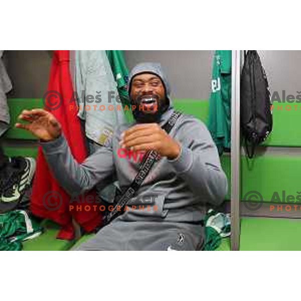 Ryan Boatright prior 7Days EuroCup first round basketball match between Cedevita Olimpija Ljubljana (SLO) and Darusafaka Tekfen Istanbul (TUR) in Arena Stozice, Ljubljana, Slovenia on October 2, 2019