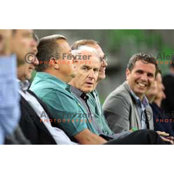 Joze Mermal during 7Days EuroCup first round basketball match between Cedevita Olimpija Ljubljana (SLO) and Darusafaka Tekfen Istanbul (TUR) in Arena Stozice, Ljubljana, Slovenia on October 2, 2019