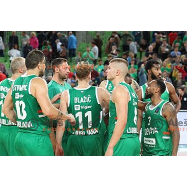 Edo Muric in action during 7Days EuroCup first round basketball match between Cedevita Olimpija Ljubljana (SLO) and Darusafaka Tekfen Istanbul (TUR) in Arena Stozice, Ljubljana, Slovenia on October 2, 2019