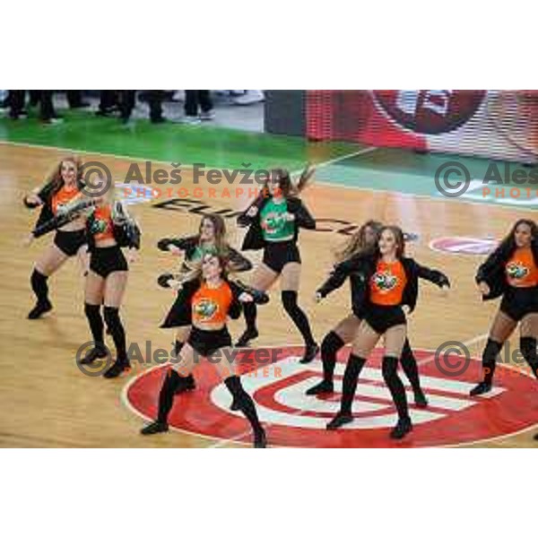 action during 7Days EuroCup first round basketball match between Cedevita Olimpija Ljubljana (SLO) and Darusafaka Tekfen Istanbul (TUR) in Arena Stozice, Ljubljana, Slovenia on October 2, 2019