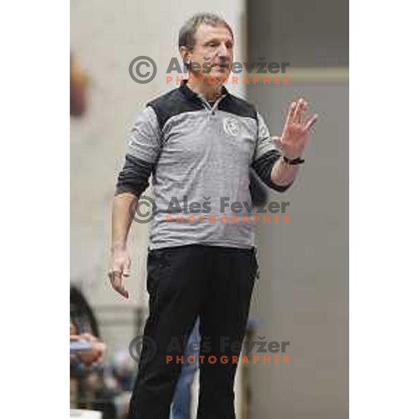 Marko Sibila, head coach of Maribor Branik during Liga NLB handball match between Maribor Branik and Celje Pivovarna Lasko in Dvorana Tabor, Maribor, Slovenia on October 5, 2019