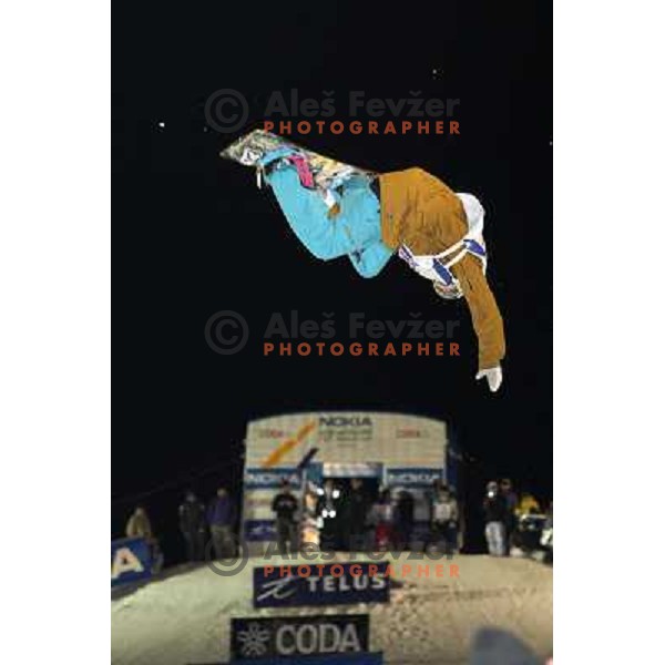 at Nokia Snowboard FIS World Cup Half pipe final in Calgary, Alberta, Canada on February 29th 2008. Photo by Ales Fevzer 