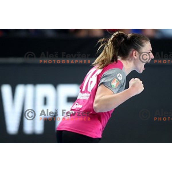Nina Zulic of Krim Mercator during EHF Women\'s Champions League handball match between Krim Mercator and Banik most in Kodeljevo Hall, Ljubljana, Slovenia on October 6, 2019