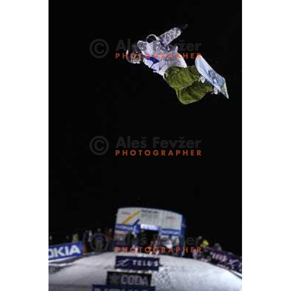 at Nokia Snowboard FIS World Cup Half pipe final in Calgary, Alberta, Canada on February 29th 2008. Photo by Ales Fevzer 