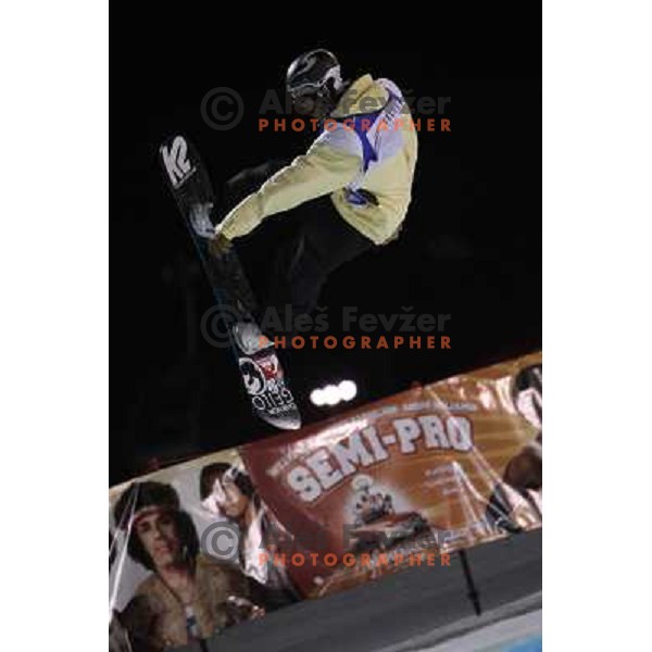 at Nokia Snowboard FIS World Cup Half pipe final in Calgary, Alberta, Canada on February 29th 2008. Photo by Ales Fevzer 