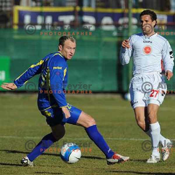 Jalen Pokorn and Fuad Gazibegovic at Match Livar - Domzale in Prva Liga Telekom , Ivancna Gorica 