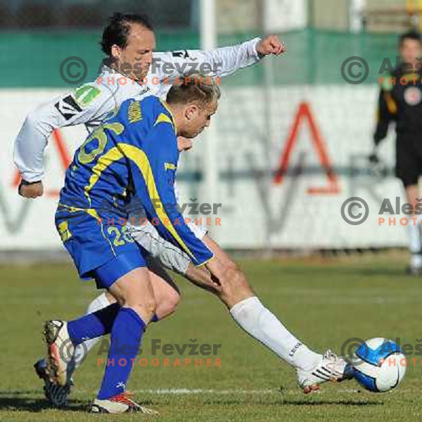 Darko Karapetrovic and Jalen Pokorn at Match Livar - Domzale in Prva Liga Telekom , Ivancna Gorica 