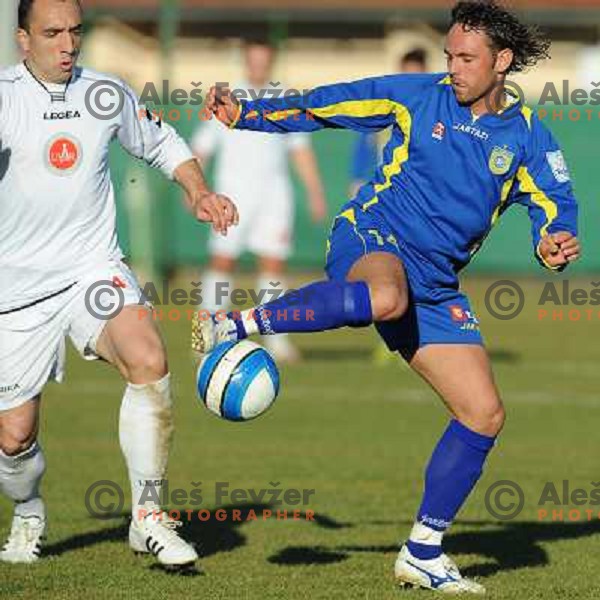 Drazen Zezelj and Erdzan Beciri at Match Livar - Domzale in Prva Liga Telekom , Ivancna Gorica 