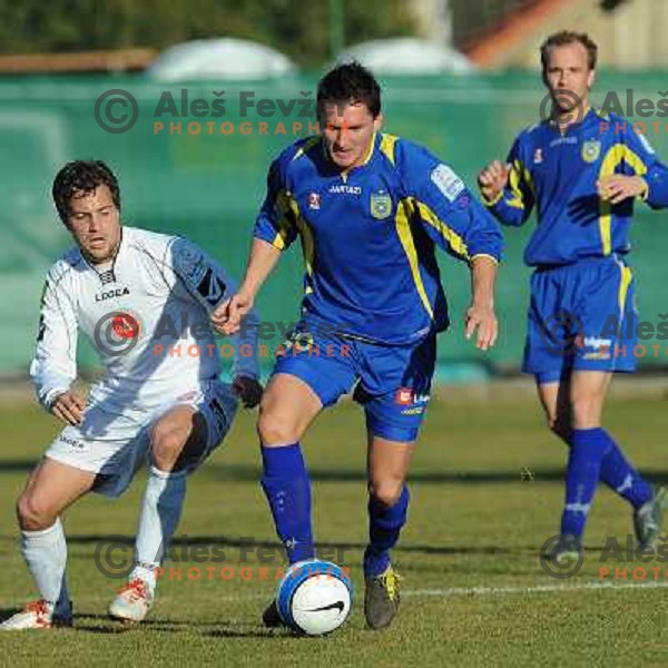 Andraz Kirm and Tim Do Luca at Match Livar - Domzale in Prva Liga Telekom , Ivancna Gorica 