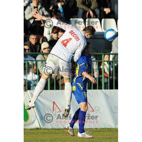Erdzan Beciri and Borut Semler at Match Livar - Domzale in Prva Liga Telekom , Ivancna Gorica 