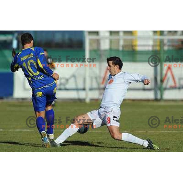 Amir Agic and Juninho at Match Livar - Domzale in Prva Liga Telekom , Ivancna Gorica 