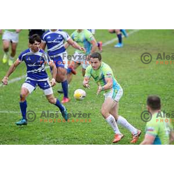 action during European nations Rugby Cup between Slovenia and Israel at Oval, Ljubljana, Slovenia on October 19, 2019