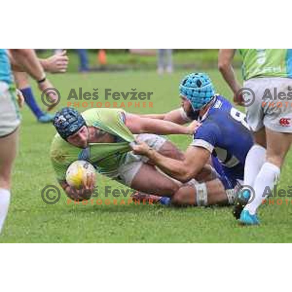 action during European nations Rugby Cup between Slovenia and Israel at Oval, Ljubljana, Slovenia on October 19, 2019